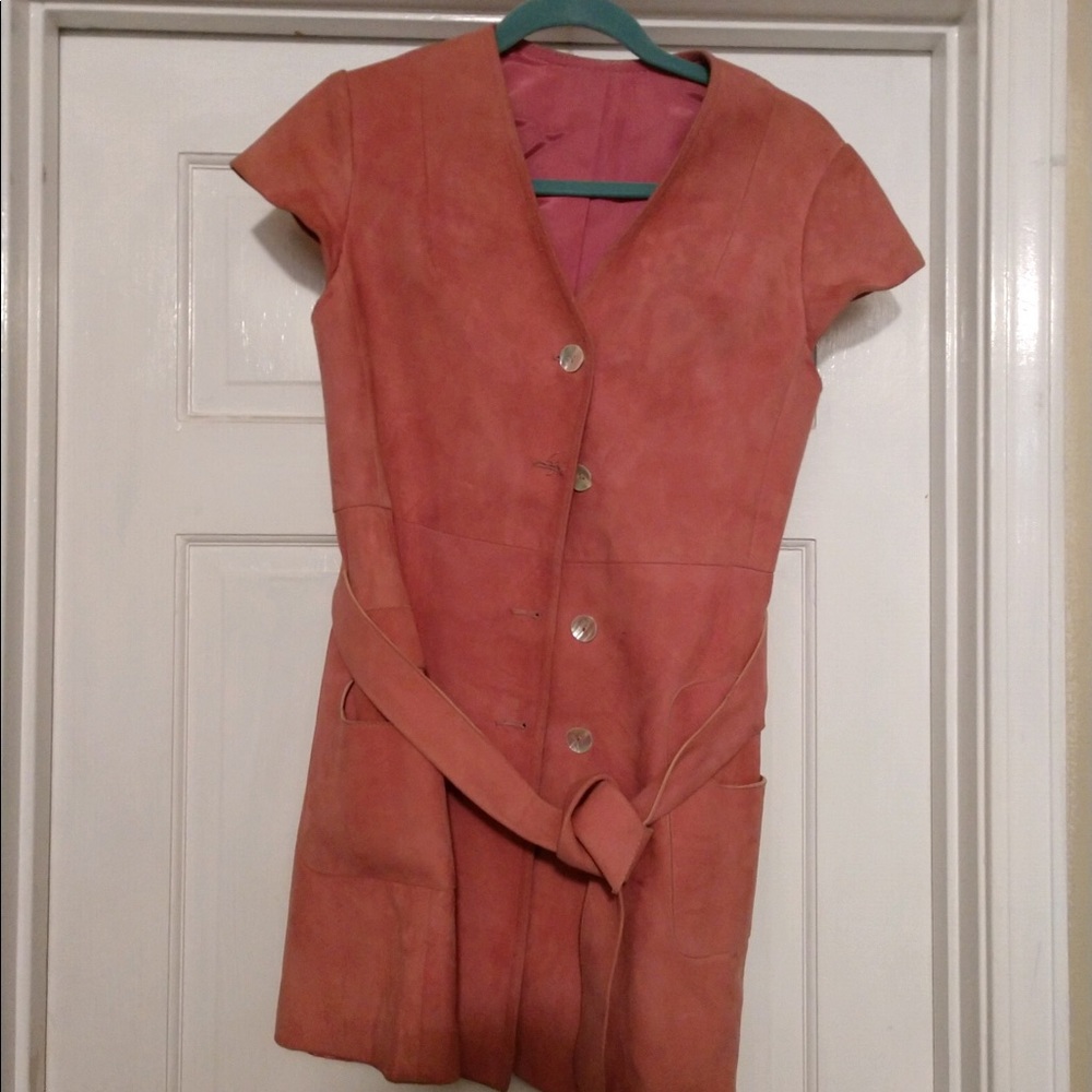 Vintage Suede leather dress